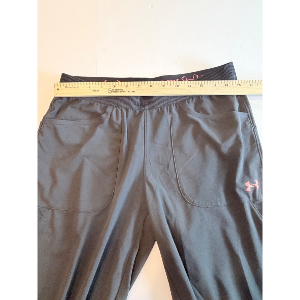 Under Armour Womens Black Cropped Jogger Pants Loose Fit Medium - Picture 5 of 6